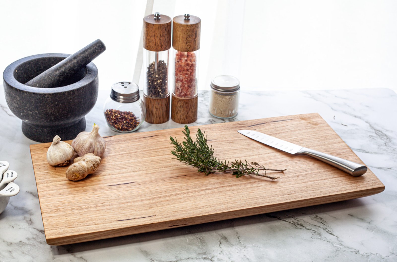 Second image of #3 Large Tassmanian Oak Chopping/Serving Board
