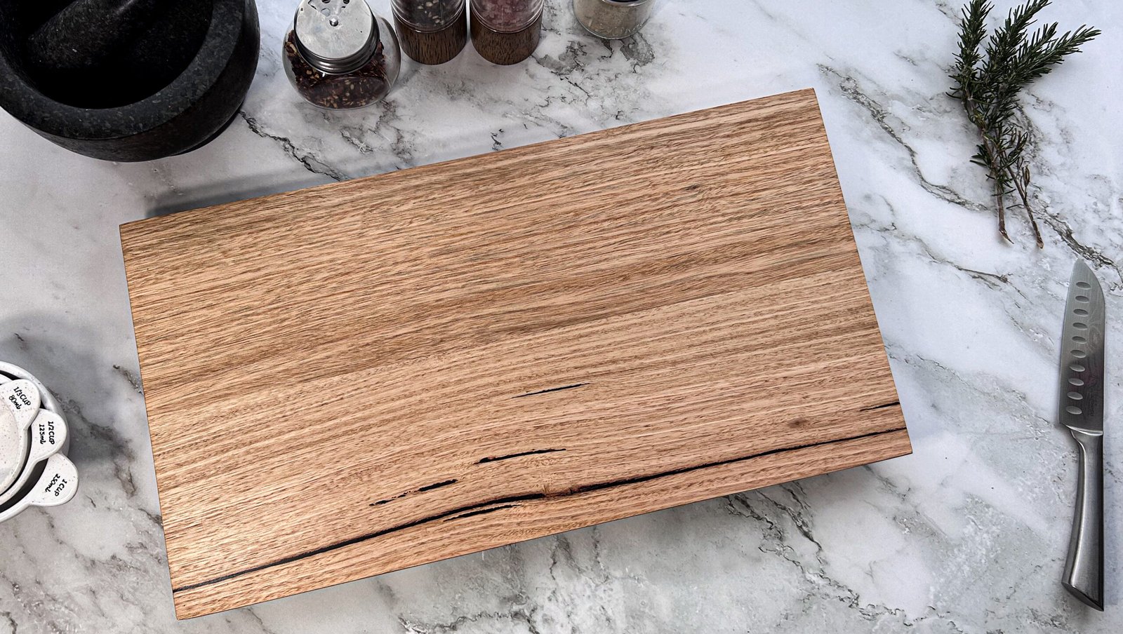 Second image of #6 Large Tassmanian Oak Chopping/Serving Board